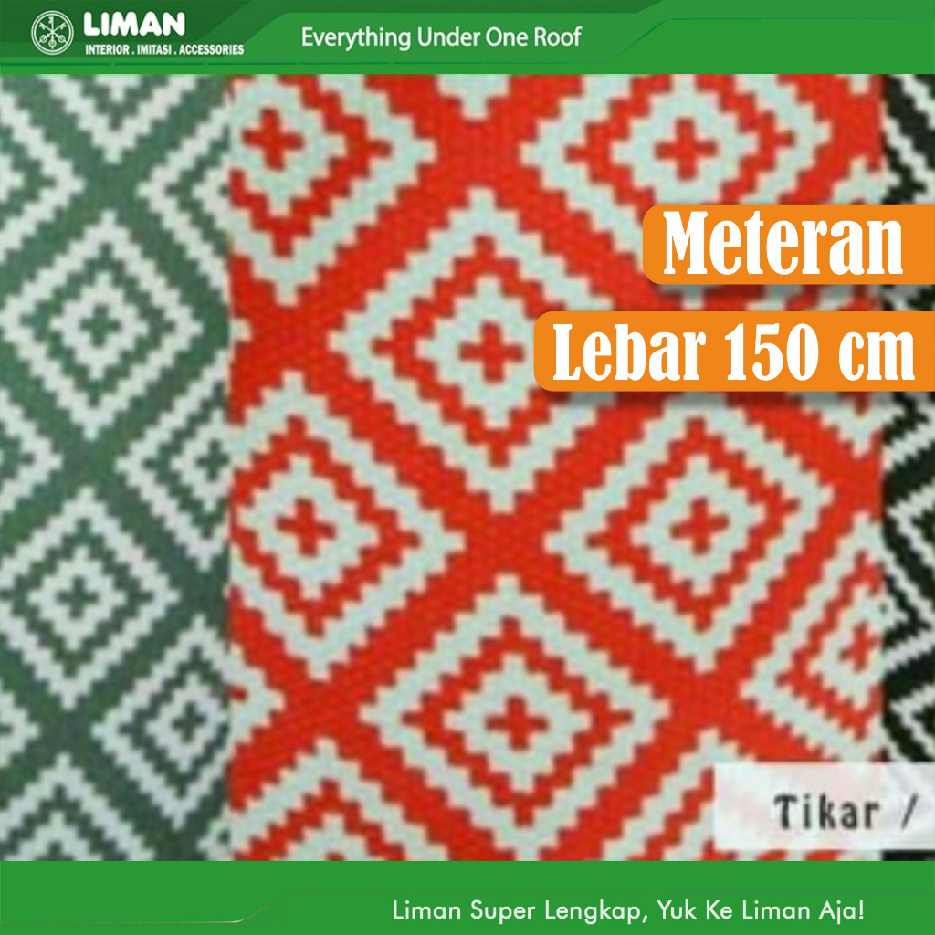 KAIN KANVAS MOTIF TIKAR