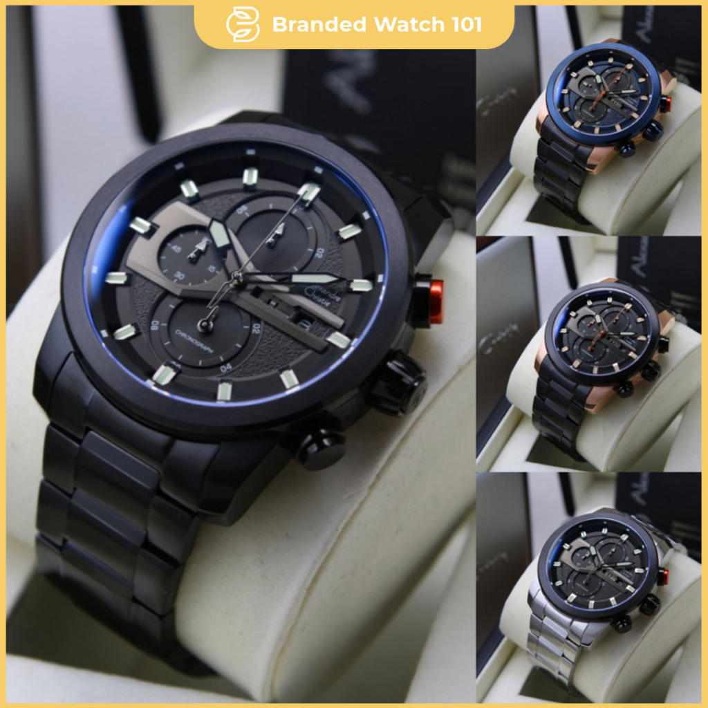 ORIGINAL Jam Tangan Pria Alexandre Christie AC 6559 / AC6559 / 6559 Garansi Resmi 1 Tahun, Stainless