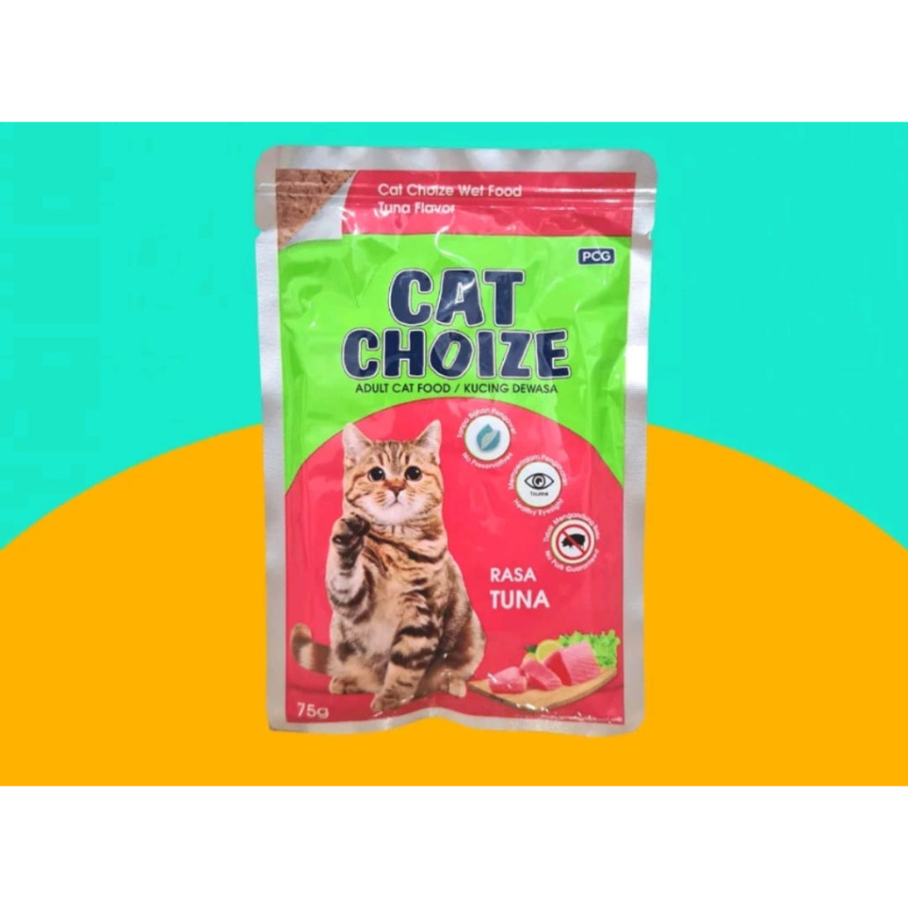 Cat choize pouch 75 gr wet food makanan kucing basah sachet