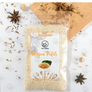 Wijen Putih Asli 100gr / Wijen Putih Murni 100% / White Sesame / JSR Rempah Kualitas Premium