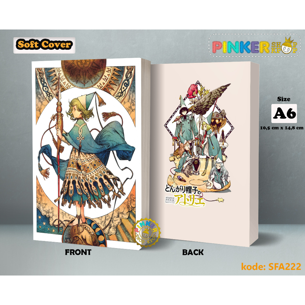 

(SFA222) Pocket Note Atelier Of Witch Hat Magical World Softcover A6/A5 Buku Tulis catatan Notes Agenda Planner Jurnal