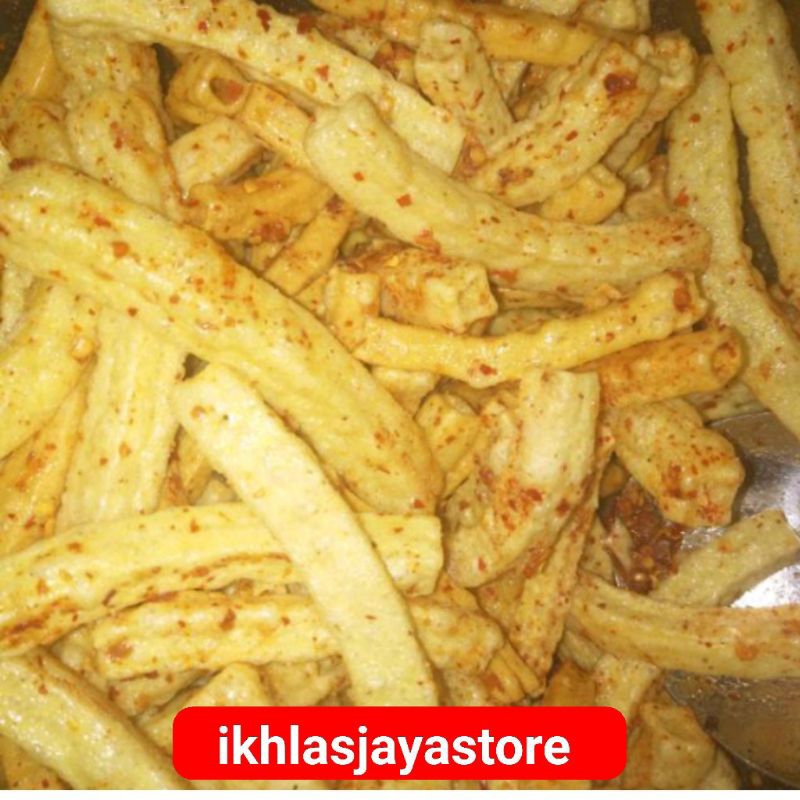 

ready COD 400 gram krupuk kentang extra pedas prod. HST KALSEL