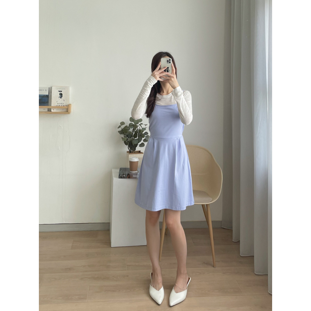 Kadaka S-0156 Set Korea Tangan Panjang Mini Dress Terpisah