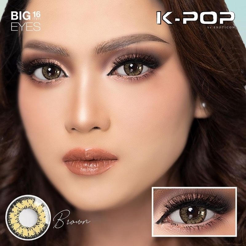 PROMO SOFTLENS KPOP BLUE & BROWN 16mm By Exoticon X2