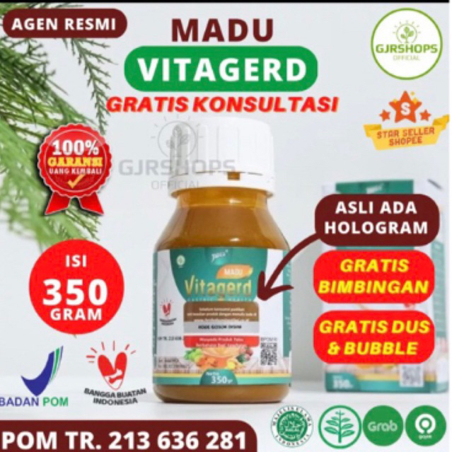 

Madu Vitagerd 1000% Asli Obat Herbal Atasi Asam Lambung, Maag Kronis, Gerd, Cemas Berlebih dan lainnya Isi 350 Gram