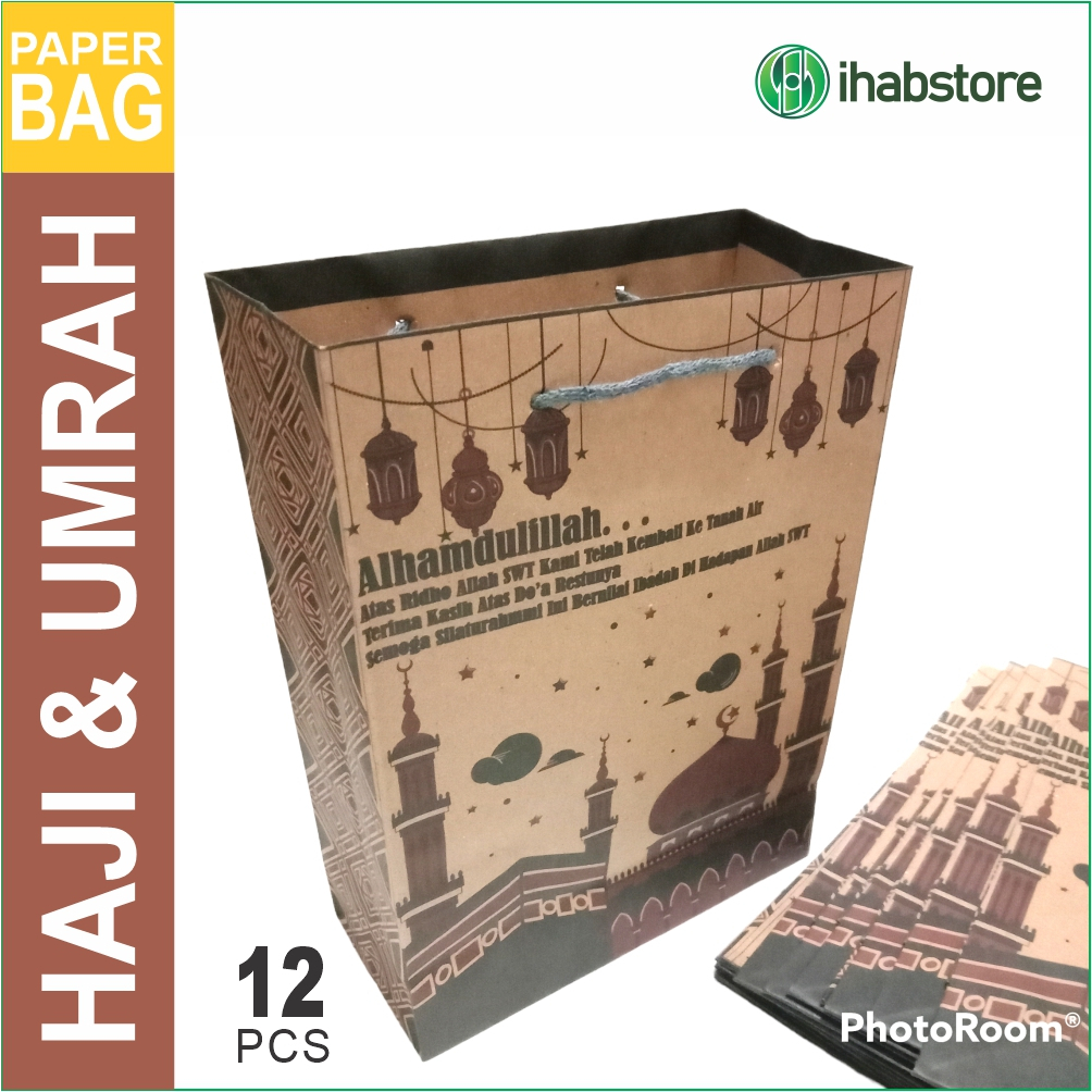 

Paper bag Haji & Umrah 1 Pak 12 pcs