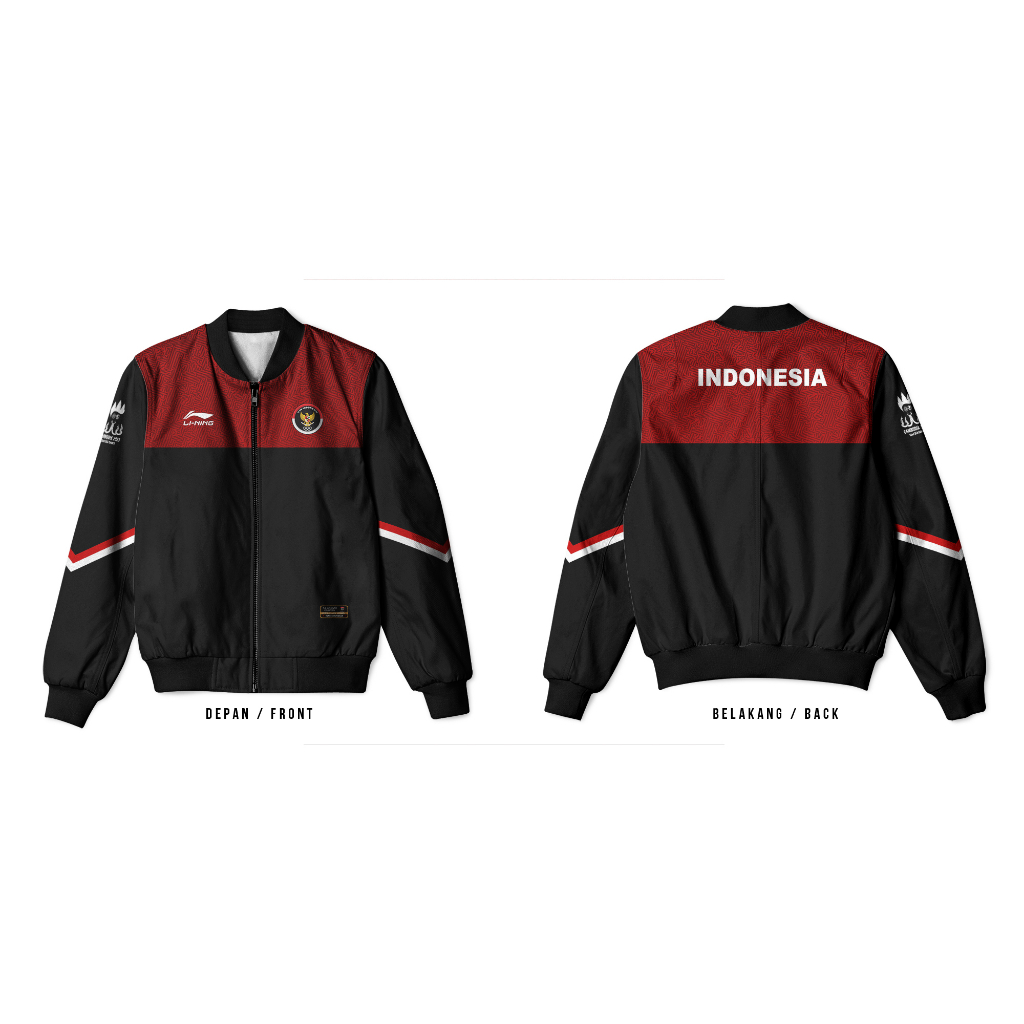 Jaket Hoodie Pria SEA Games Tim Indonesia Jaket Fullprint SEA Games Cambodia Kamboja