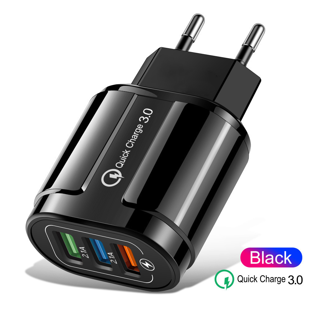 Charger Oval 3 Port - Fast Charging 3.0 -  PowerMax 18W