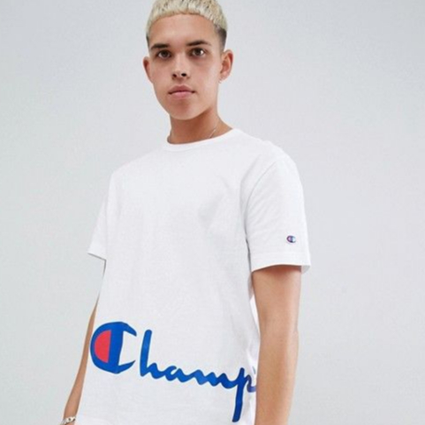 kaos tshirt CHAMPION casual kaos champion big logo style
