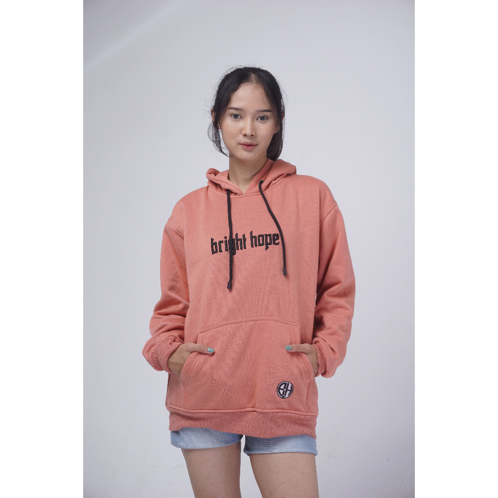 BRIGHT HOPE/SWEATER HOODIE/BORDIR TIMBUL/BAHAN TEBAL/PRIA &amp; WANITA