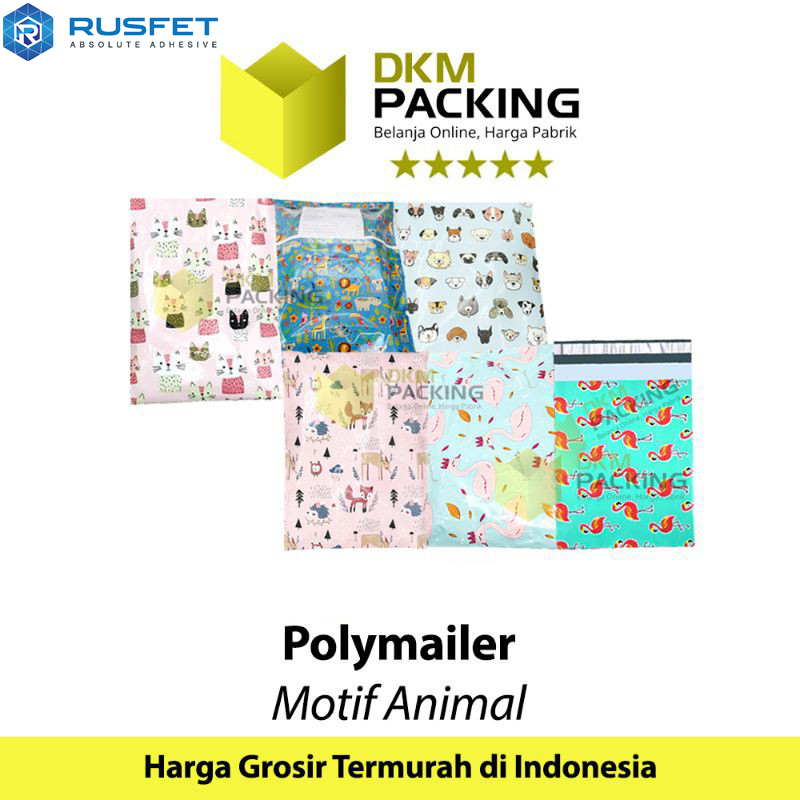 

Amplop Plastik Packing Motif Animal Polymailer Binatang Polimailer Hewan RUSFET /SATUAN