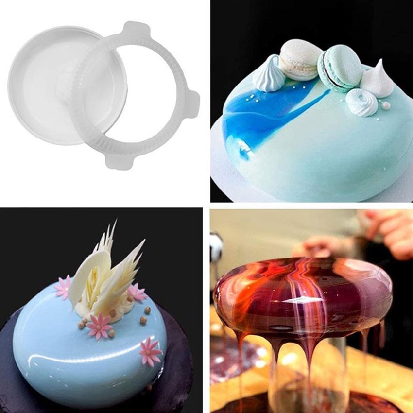 (clashop)Cetakan Entremet Cake Mold Kue Round Entremet Cake Mold Mould Silicone Cetakan Kue Cake Diameter 19 CM Cetakan Eclipse Mirror Cake