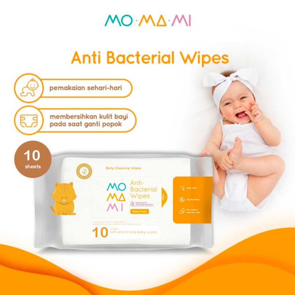 Tissue Bayi - Momami Wipes Antibacterial