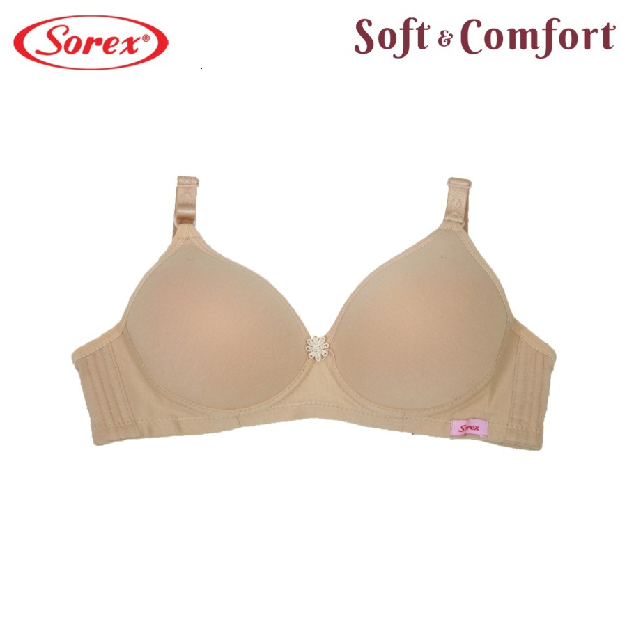 Ningrum – Sorex 17228 Bra Super Soft Busa Tanpa Kawat Cup Besar Kait 3 Setara Cup B-C BH Harian | Bra Super Halus Tanpa Kawat | 2707