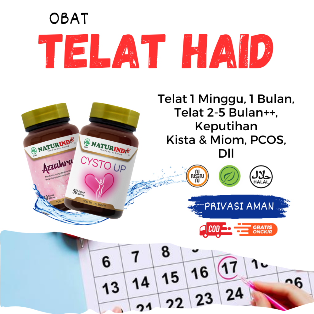 Obat Telat Haid Pelancar Haid Telat Datang Bulan 3 Bulan Hormon PCOS Lancar Haid Paling Ampuh