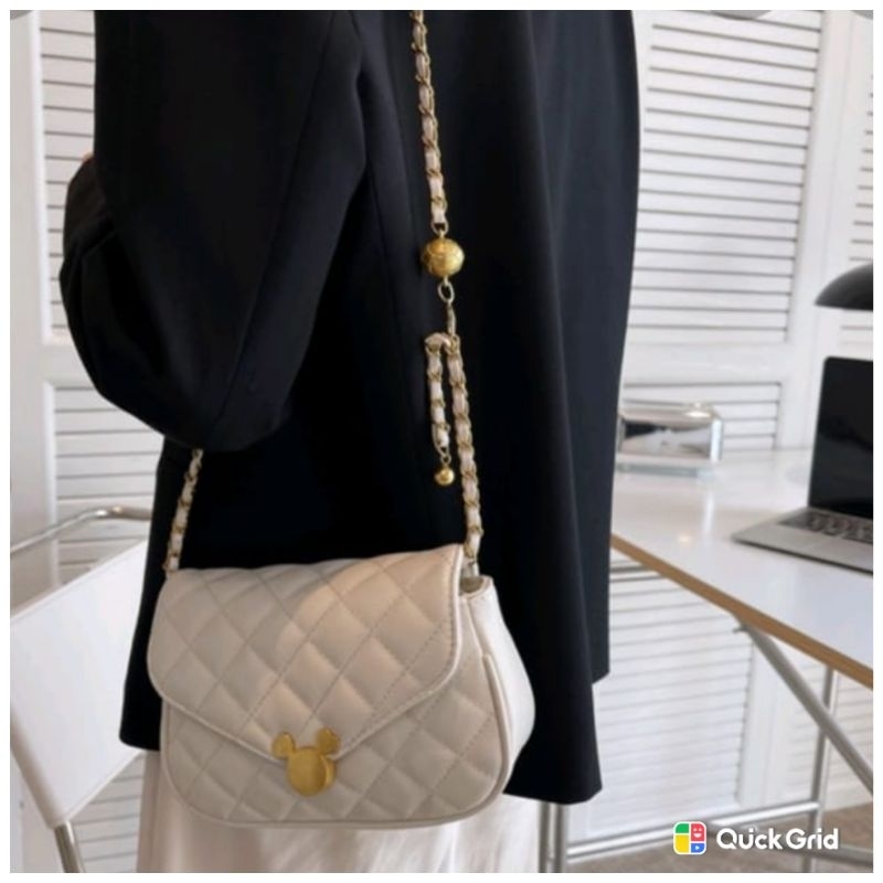 Tas Selempang Mickey Mouse White