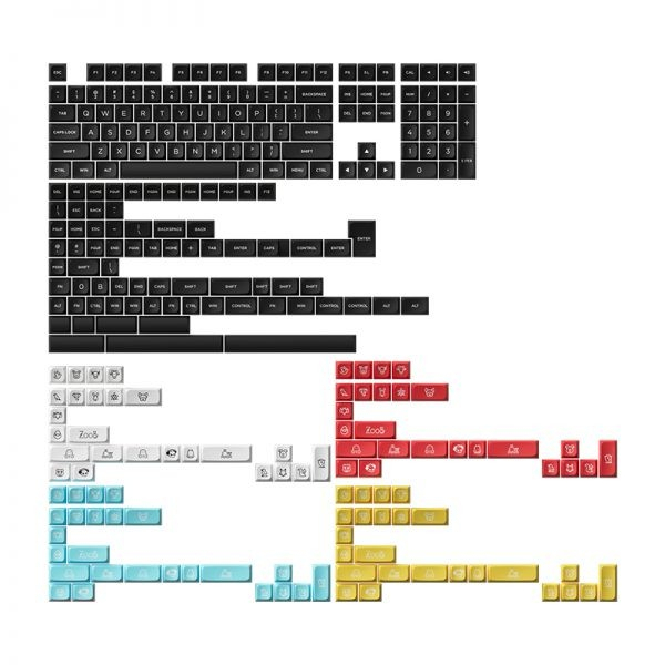 Akko WOB PBT Double Shot Keycaps 282 Set MDA Profile