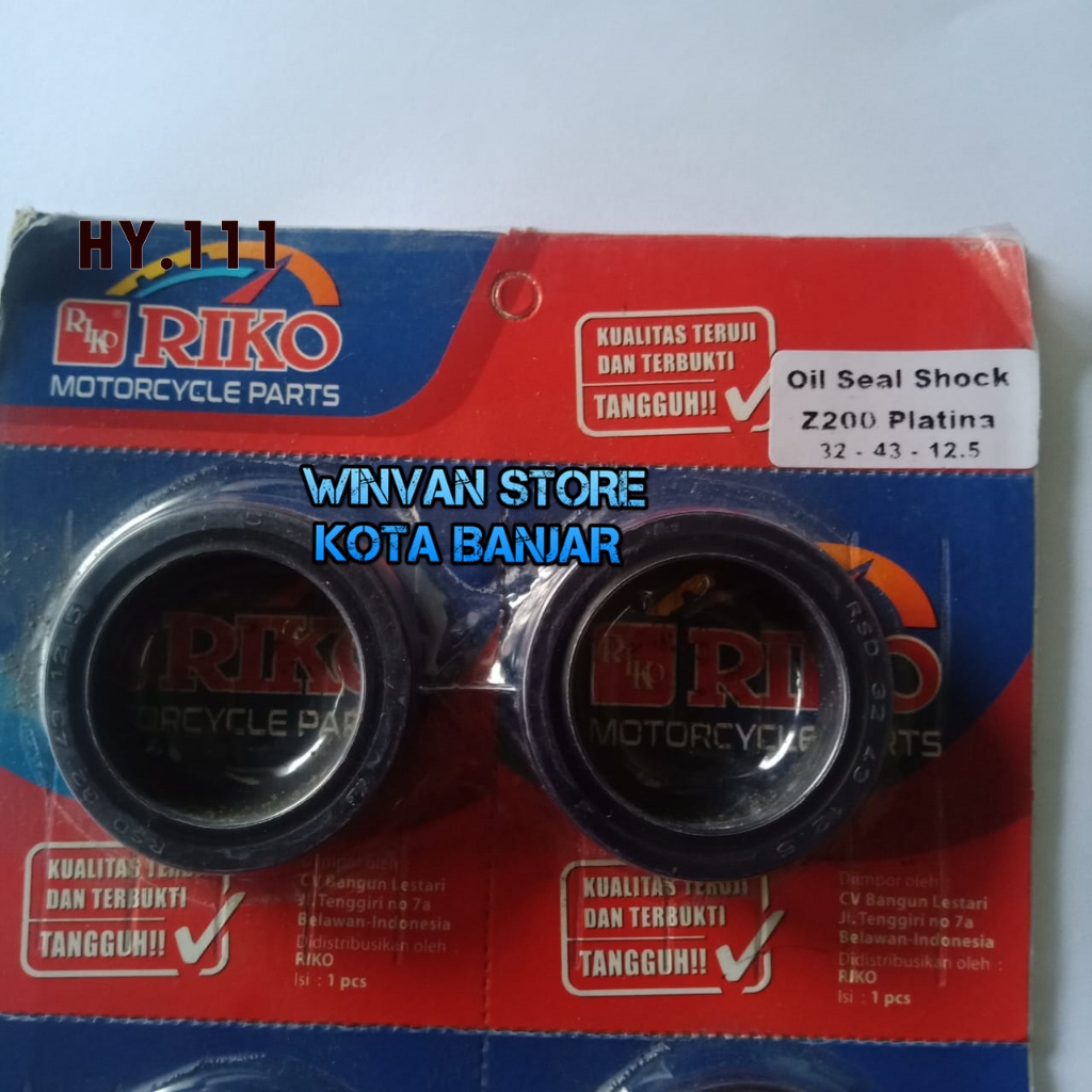 Seal 32 43 12.5 shock sil shok depan KZ 200 Binter Merzy Platina - 1 Pcs