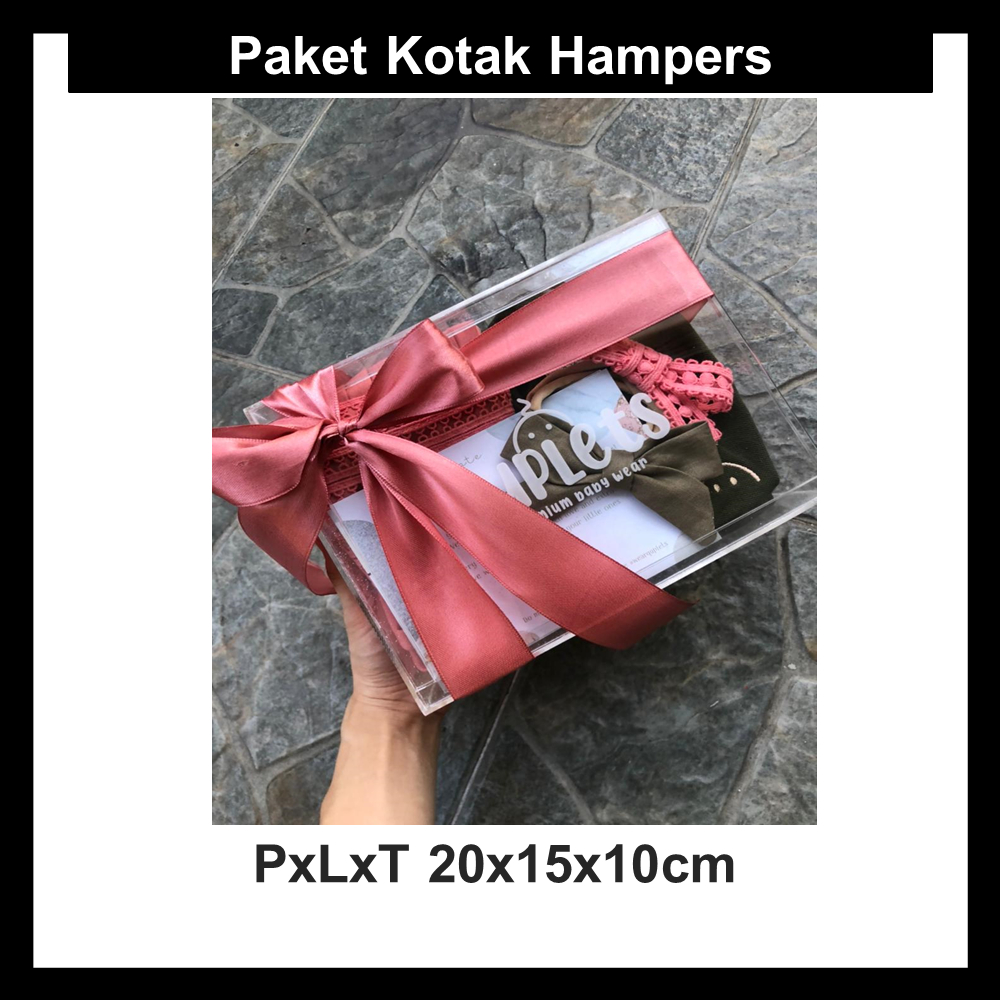 

Paket Kotak Hampers PxLxT 20x15x10cm