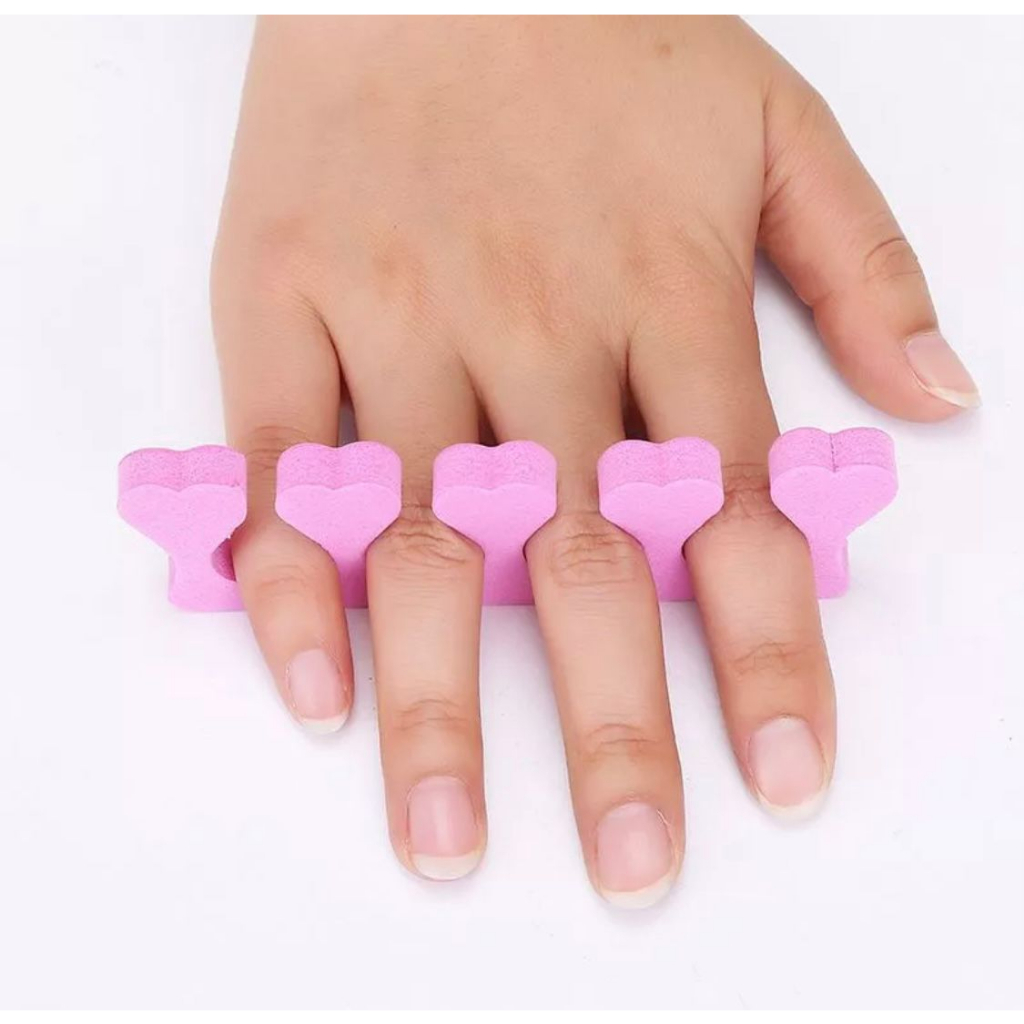 BFA012 (2pcs) 1set Spons Pembatas Jari Tangan / Kaki Sekat Jari Kaki / Tangan Toe Seperator Nail Art Tools Manicure Pedicure Jakarta
