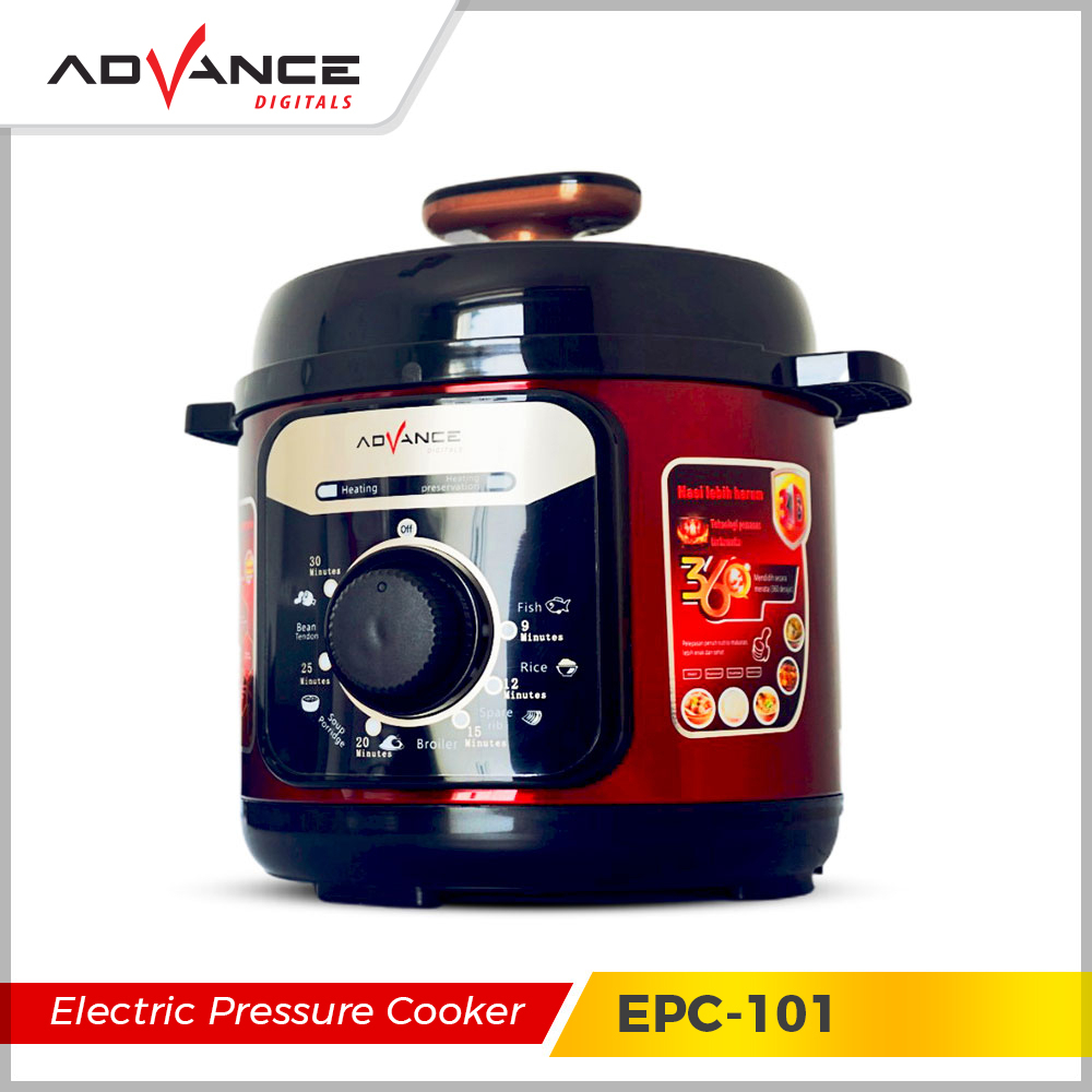 ADVANCE Electric Pressure Cooker 4 Liter Panci Presto Serbaguna Memasak Cepat EPC101