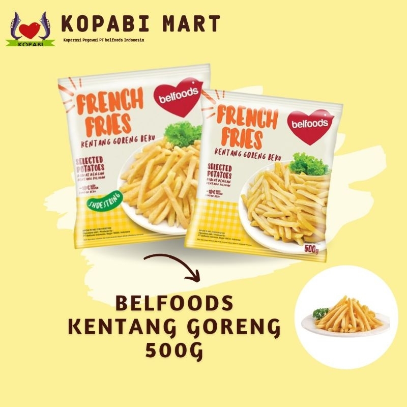 

(KOPABI) BELFOODS KENTANG GORENG 500GR