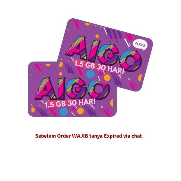 Voucher AXIS AIGO 1.5 GB 30 Hari