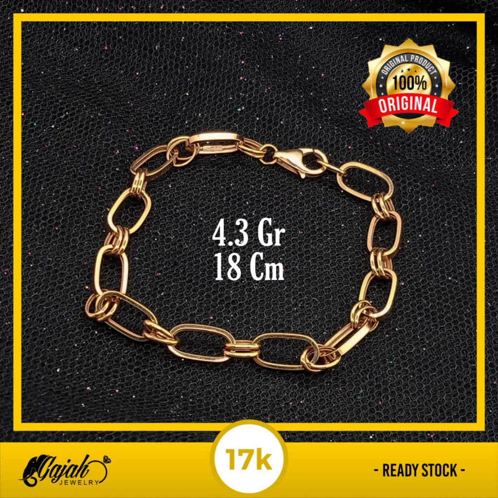 Gelang Emas 17K - 4.3 Gr Kadar 750 - 4875