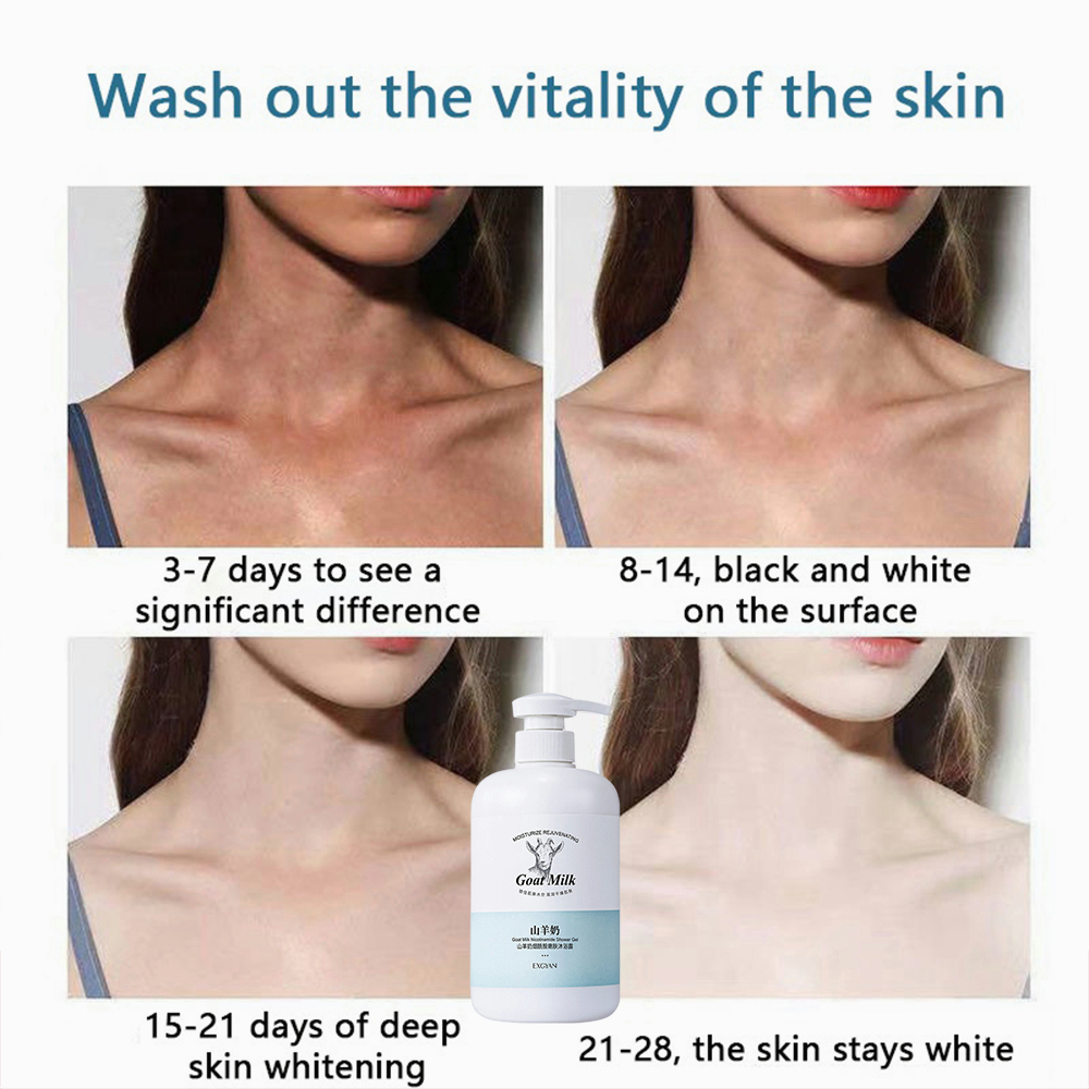 Sabun pemutih badan Sabun mandi cair Whitening body wash 800ML pemutih kulit mengelupas kulit kulit halus