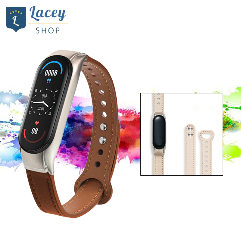 Leather Strap Miband 3 4 5 6 Xiaomi Mi Band Soft Replacement Strap