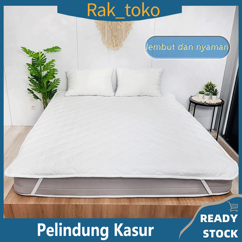 Matras Protector/Matras Alas Kasur Pelindung kasur Motif Aesthetic Polos Emboss Anti Noda