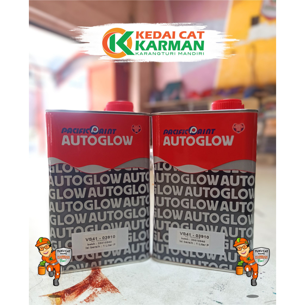 THINNER PU AUTOGLOW 1L - THINER PU AUTO GLOW PENGENCER CAT DUCO CAT MOBILMOTOR