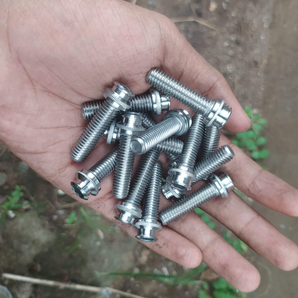 Baut Kleman Stang Raiser Stang Honda Tiger Megapro GL Stainless