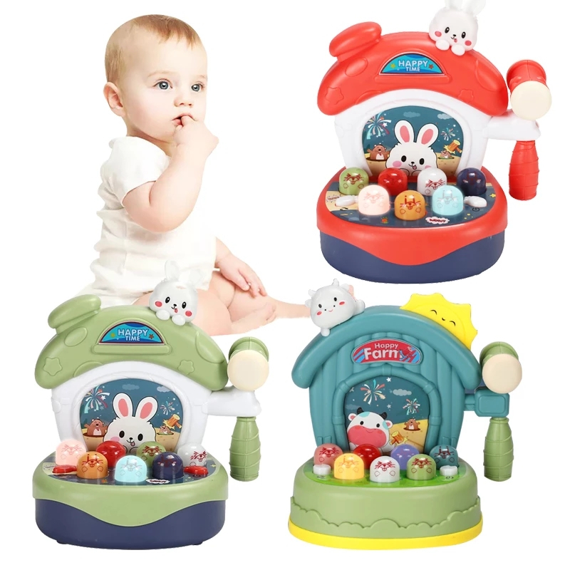 DADAWARD Mainan Pukul Tikus Lengkap Musik Piano Mini / Whack A Mole With Farm Music Piano