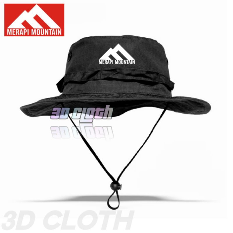 Topi Rimba Premium/Topi Gunung Outdoor/Topi Hiking Pria Wanita Lokal Brand/Merapi Mountain
