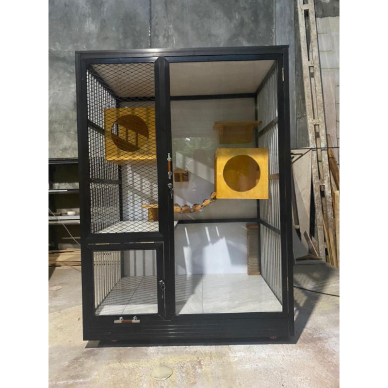 kandang kucing alumunium besar custom