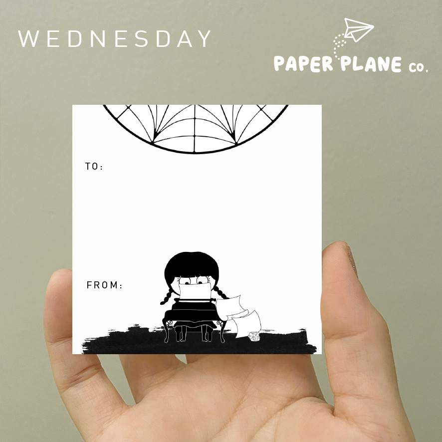 

Sticker Ucapan Tema "Wednesday" 40 pcs Sticker Message