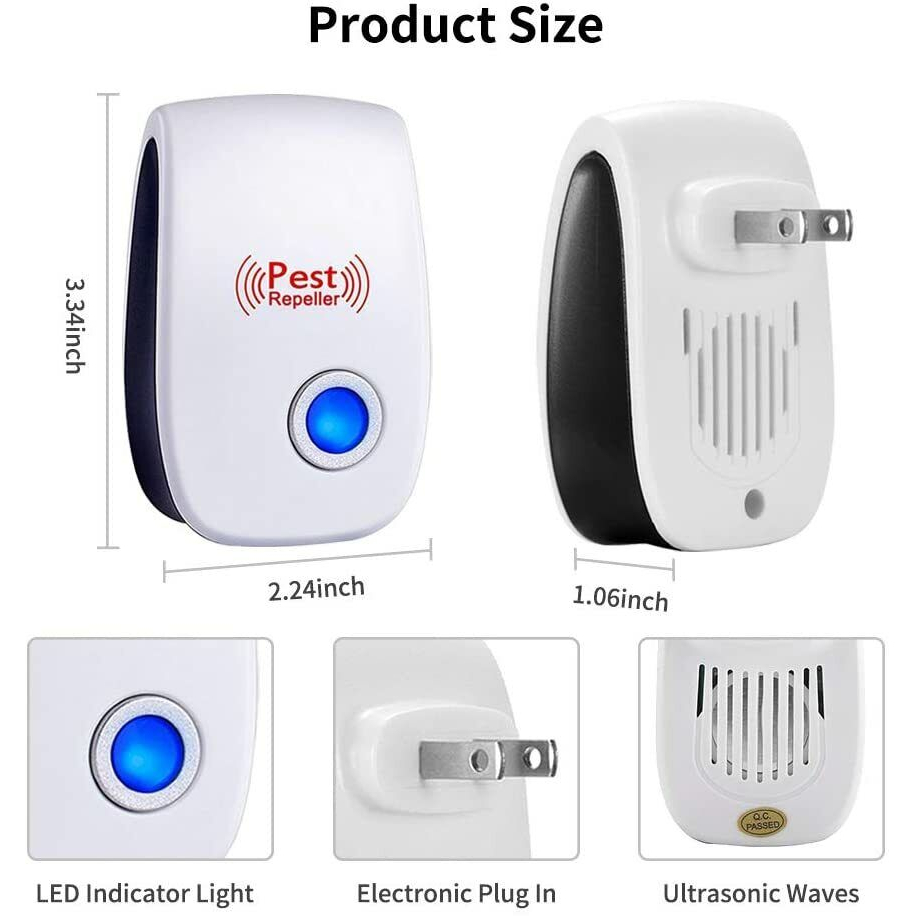 Pest Reject - Alat Anti Nyamuk Elektronik Ultrasonic Pest Repeller - Alat Pembasmi Hama Serangga