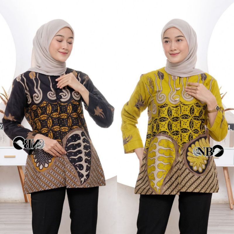 Blouse Batik Kerja Kantor Wanita
