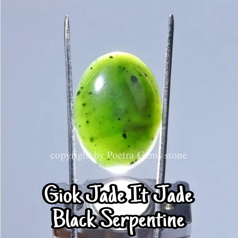 Natural Batu Giok Black Serpentine Bodyglass Termurah