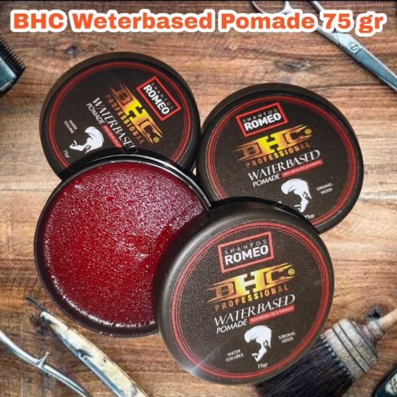 BHC Pomade Water based 75gr Premium Khusus Mudah Di Cuci Aman Untuk Anak2 Dan Dewasa Perawatan Rambut Hair Styling Penata Rambut