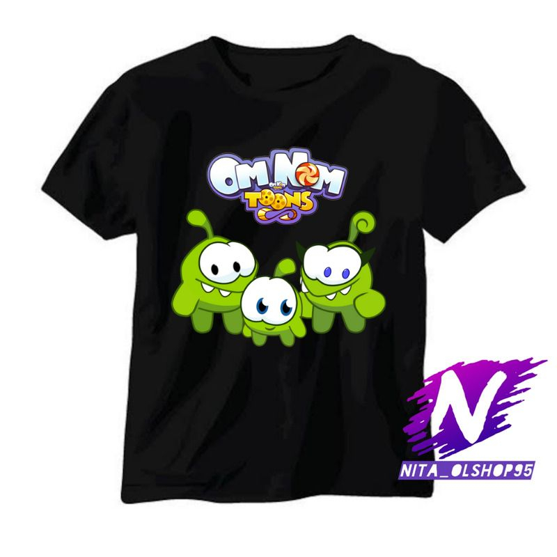 baju anak kaos anak om nom toons