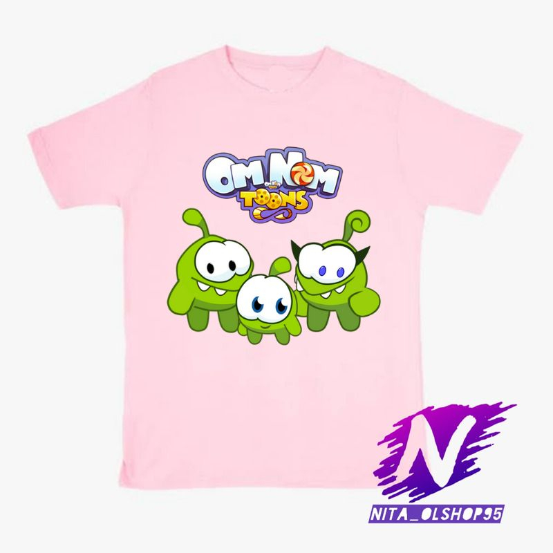 baju anak kaos anak om nom toons