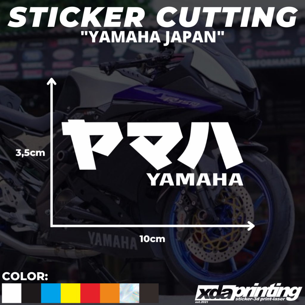 

STIKER/STICKER CUTTING YAMAHA KANJI JEPANG JAPAN