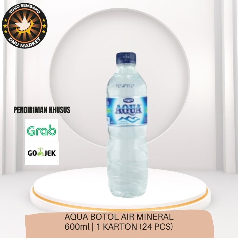 

AQUA BOTOL AIR MINERAL | 600ml | 1 Karton (24pcs)