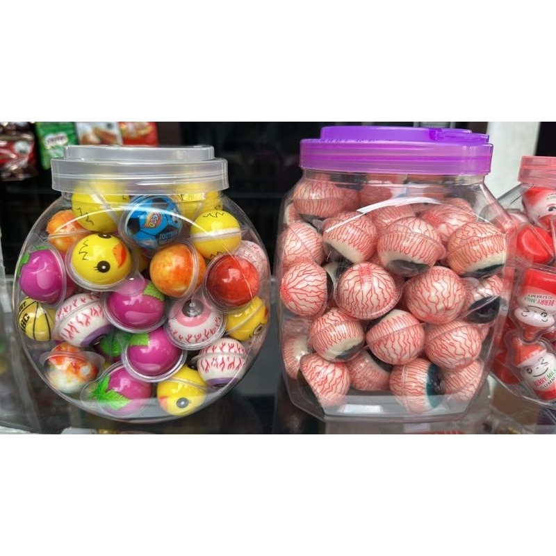 permen unik bola mata isi 1 toples 50 pcs Bandung