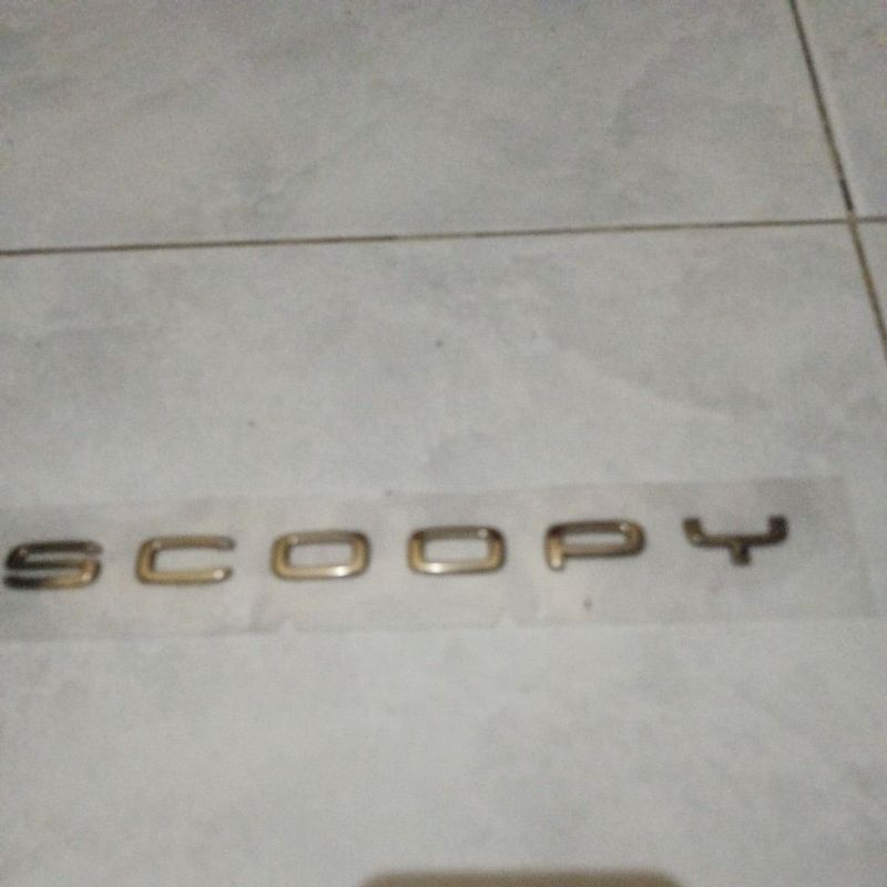 emblem Scoopy gold 2021 sampai 2023 bahan original