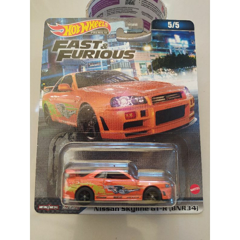 Hot Wheels Fast and Furious Nissan Skyline GTR BNR34