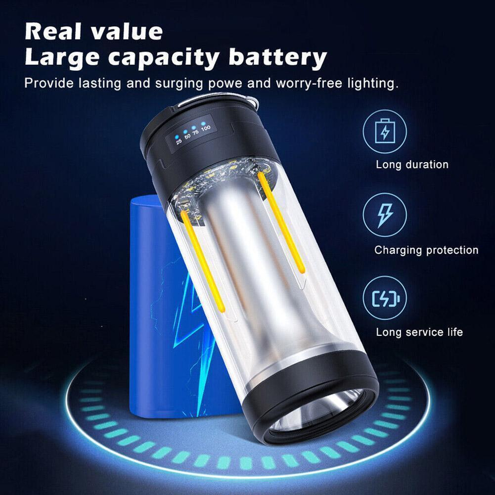 Lampu emergency tahan 24 jam/ lampu camping tahan 24 jam/ senter powerbank tenda camping led super terang