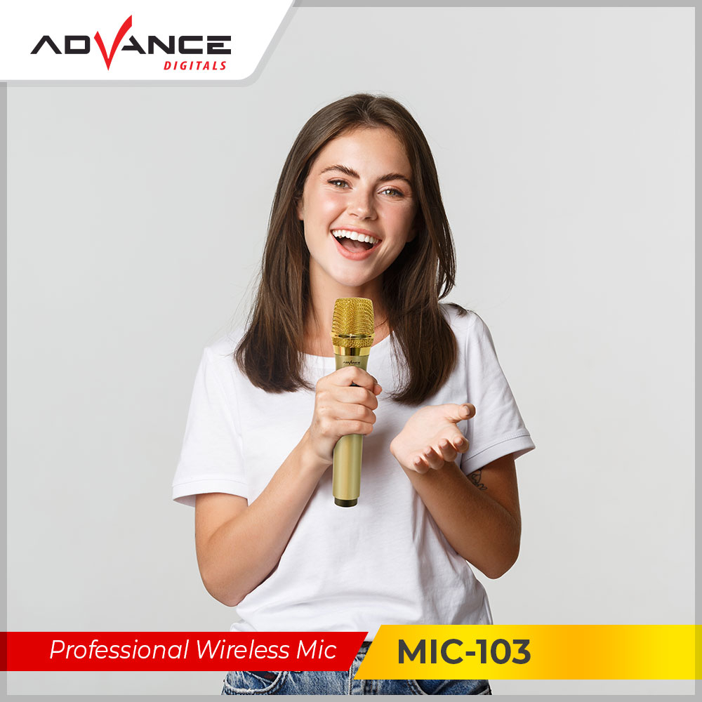 ADVANCE Microphone Wireless Karaoke Suara Jernih / Mikrofon Single MIC 101/102/103